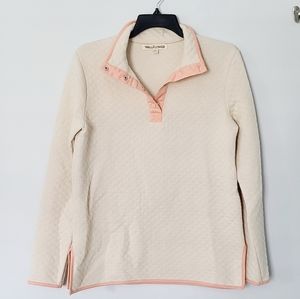 Quilted Quarter Button Sweater